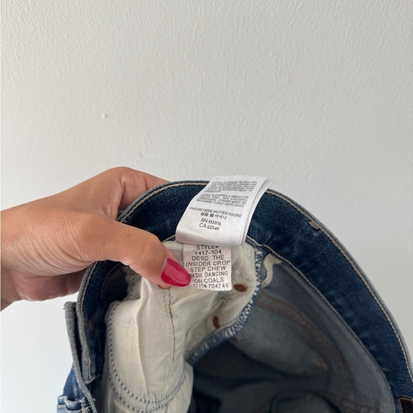 MOTHER Insider Crop Step Chew Jeans in Dancing On Coals 24 - Picture 6 of 7